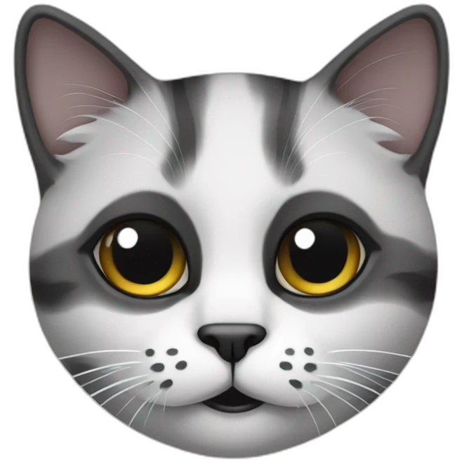 cat-white-face-with-black-forehead emoji