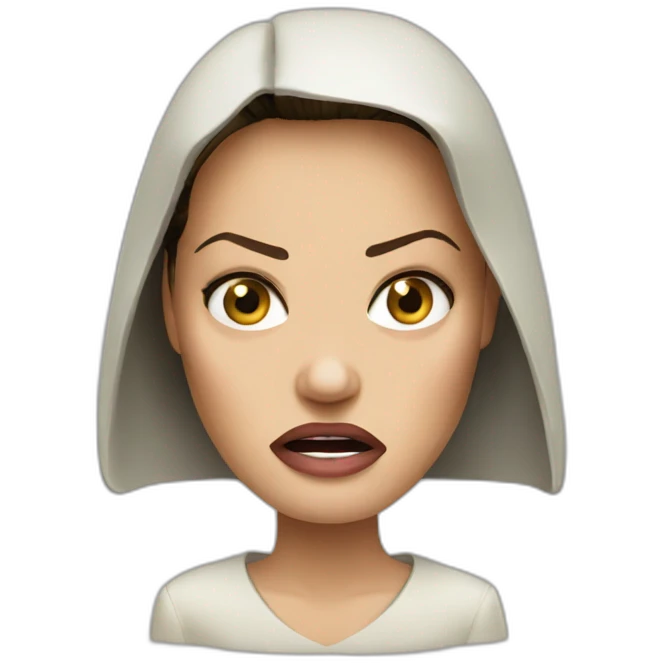 Angry Angelina Jolie emoji