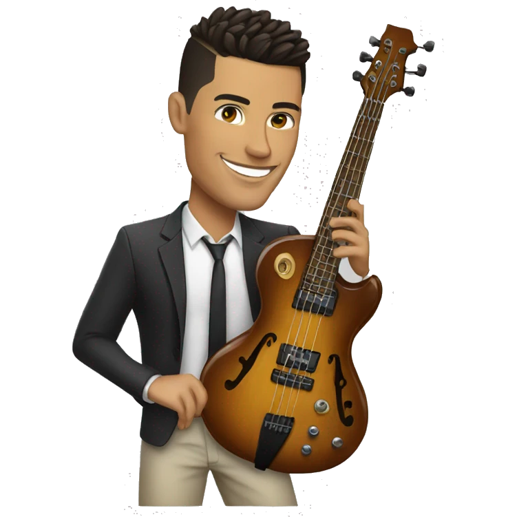 ronaldo playing bass emoji