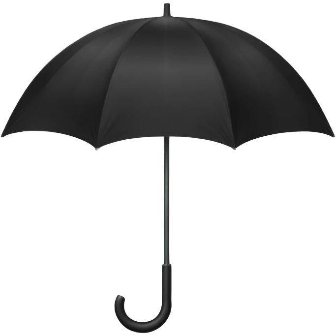 black open umbrella emoji