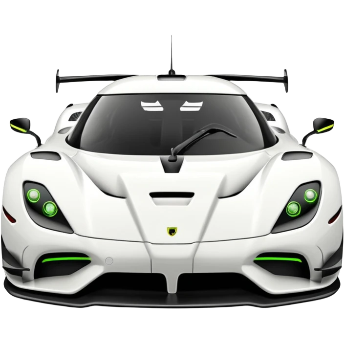 koniggseg jesko white look like real car  emoji