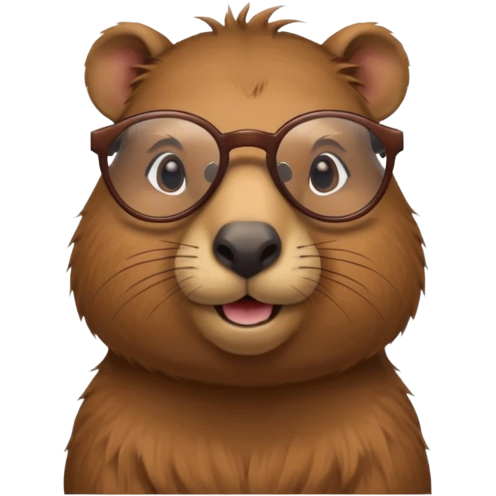 glassed capybara emoji