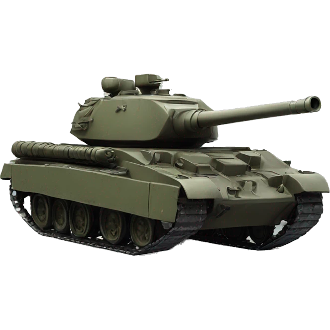 Russian tank 1990 in profile emoji