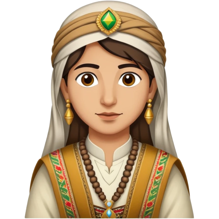 Kurdish person in traditional clothing emoji