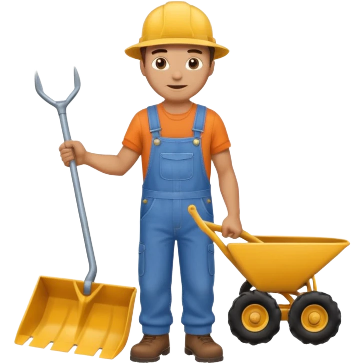 man plowing a field emoji