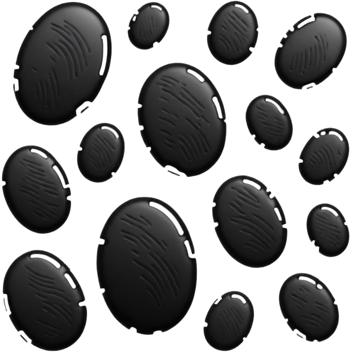 black fingerprints emoji