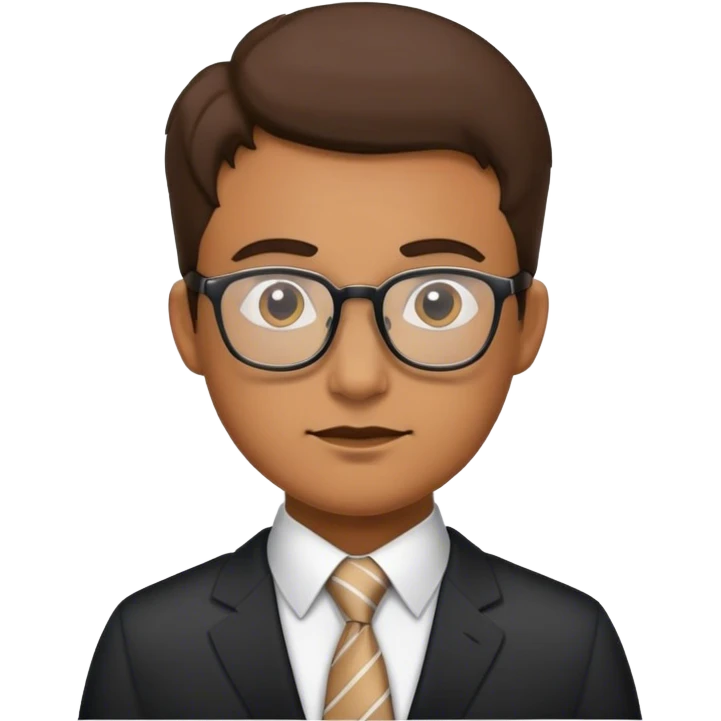 Manager with glasses and a tie emoji