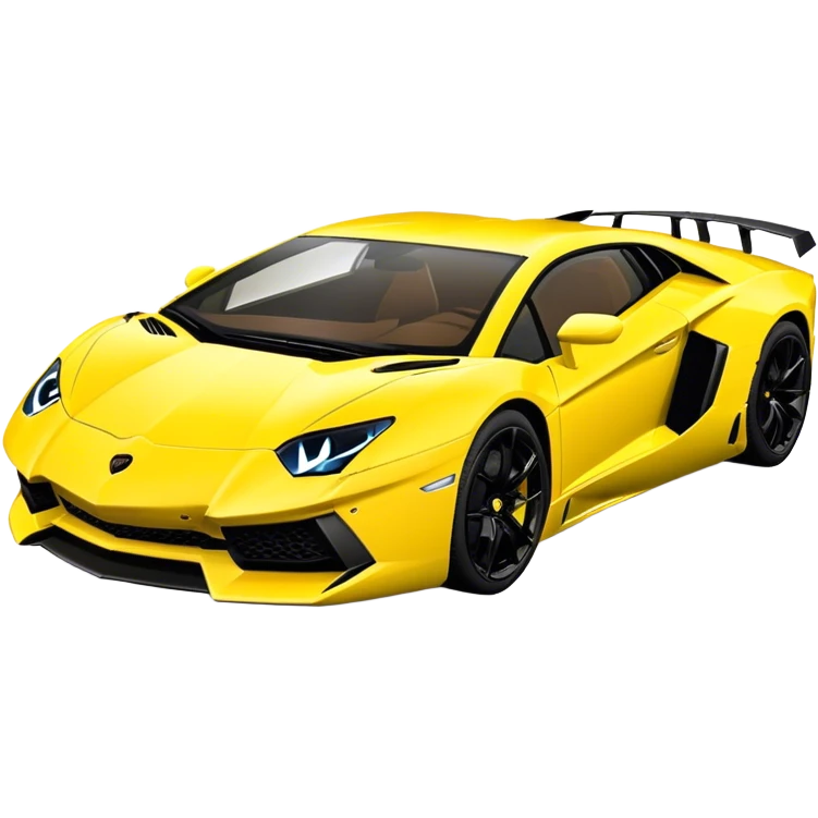 Lamborghini Aventador - Lamborghini (Model Year: 2021) (Iconic colour: Yellow) emoji