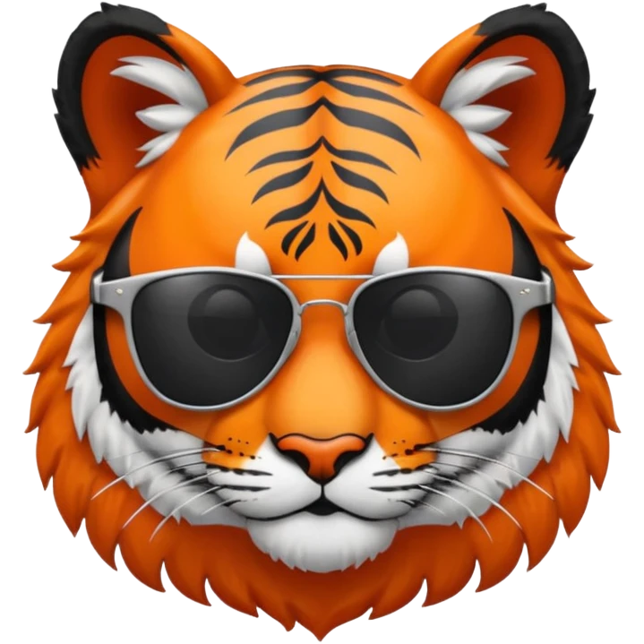 Harrisburg High School Tiger Logo with sunglasses emoji