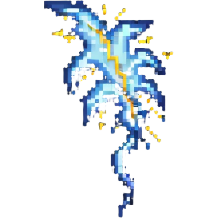 thunderbolt with electric sparks emoji