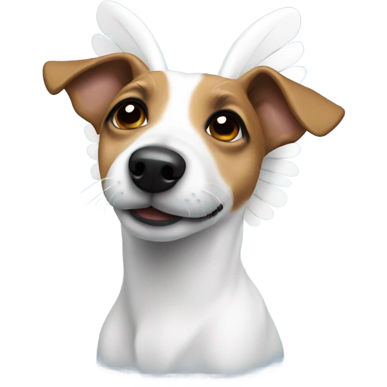 Jack Russel angel emoji