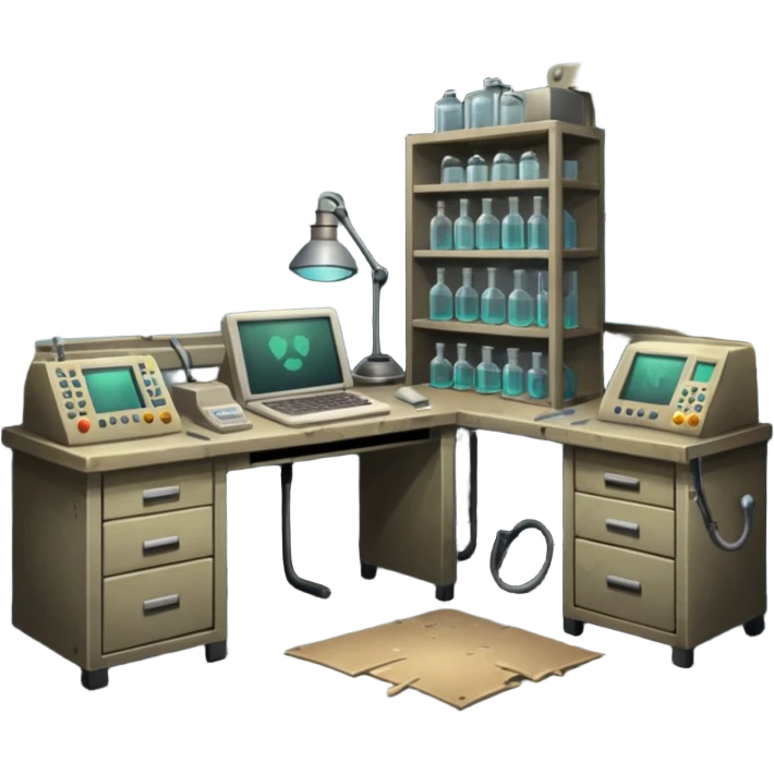 Secretive lab in a deserted place  emoji
