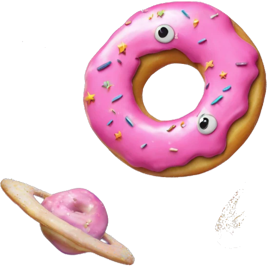 Donuts in outer space  emoji