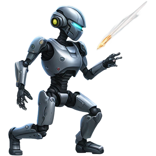 Cyborgs fighting emoji