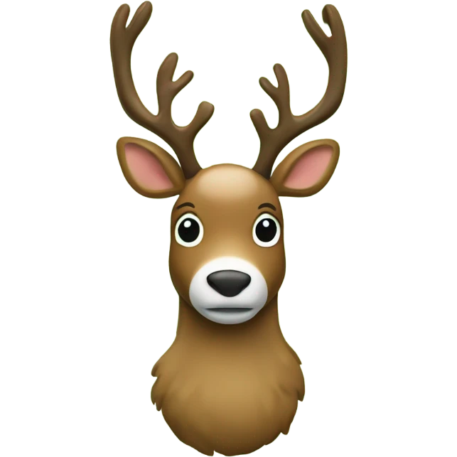 Reindeer dresses in martigrass decorations emoji