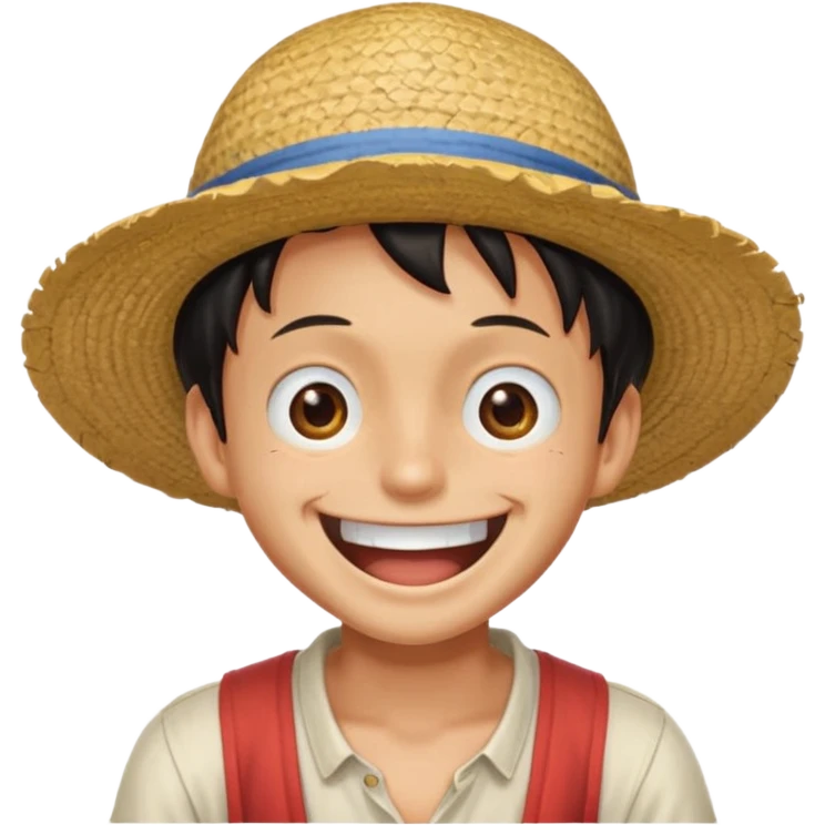 Luffy laughing  emoji