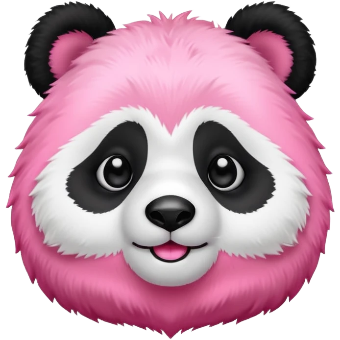 Pink cute panda emoji