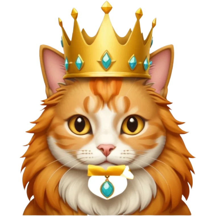 cat with crown  emoji