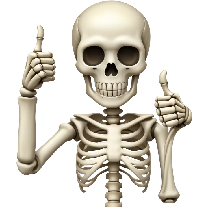skeleton thumbs up emoji