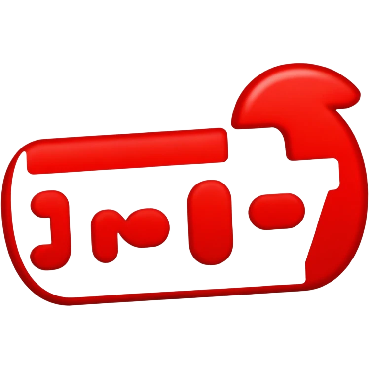 The Word "important" written in a red font emoji
