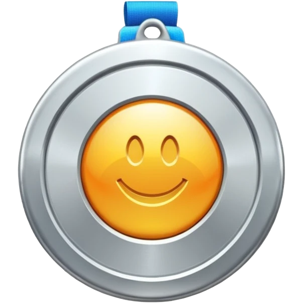 silver medal with a 2 inside emoji