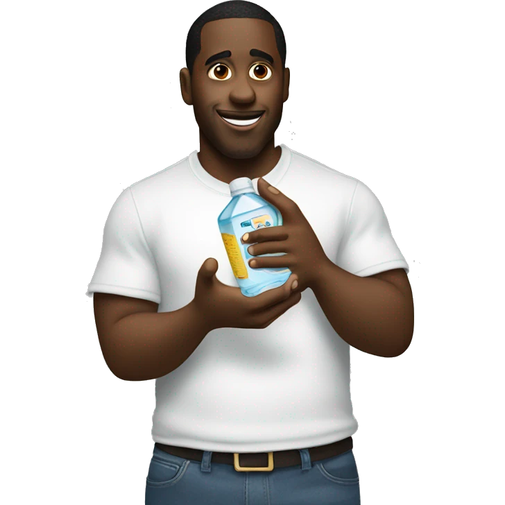 Diddy holding baby oil emoji
