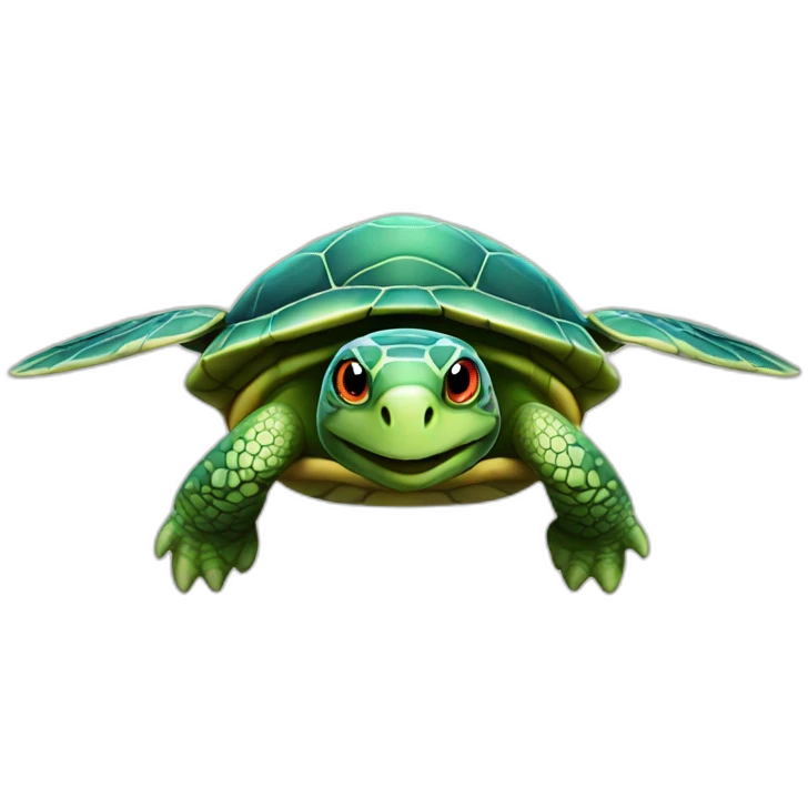 Turtle with wing emoji