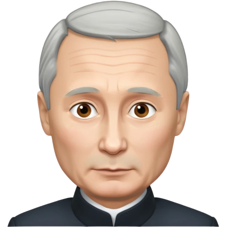 Vladimir putin with gray hair  emoji