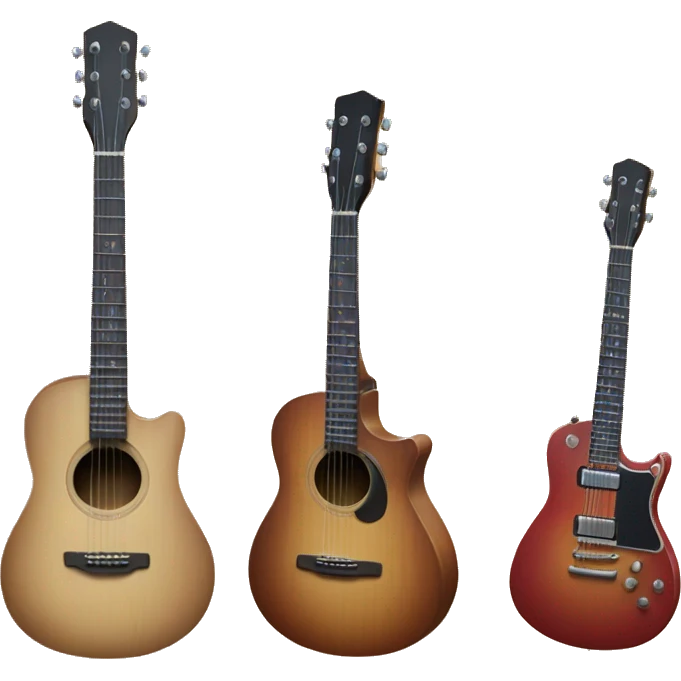 Apple Music should looks alike a bit more and the guitar could be slightly tiny  emoji