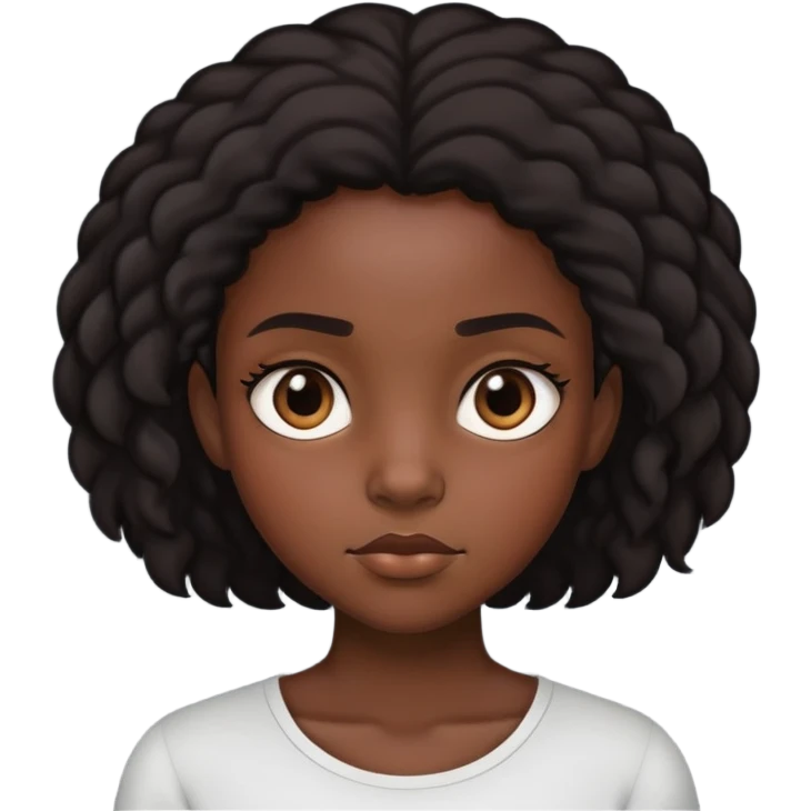 Black girl side eyeing  emoji