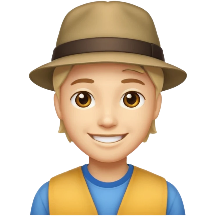 Carita de enamorada con sombrero  emoji
