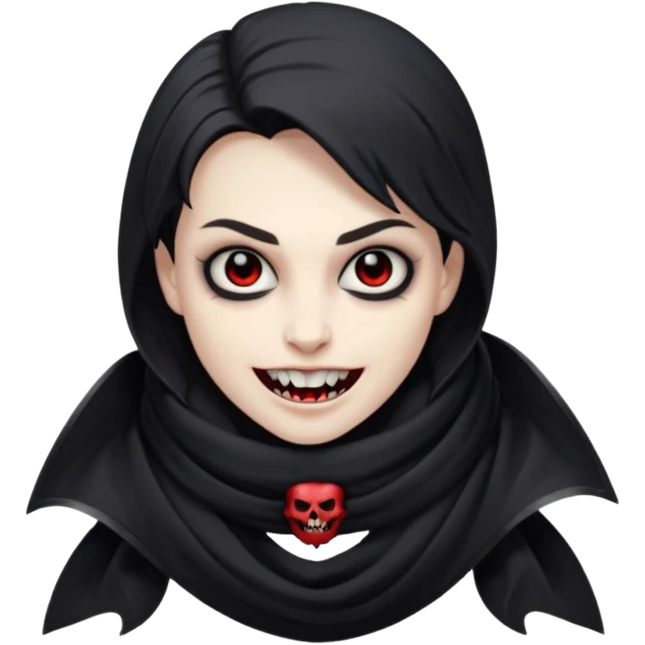 Vampire with scarf  emoji