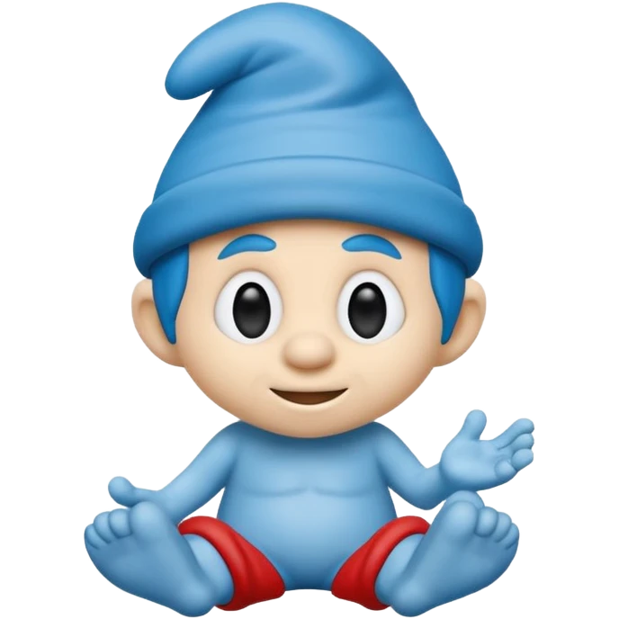 smart smurf  emoji