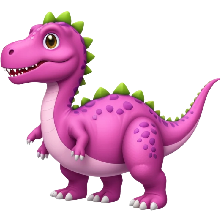 Dinosaurio con pantuflas rosas emoji