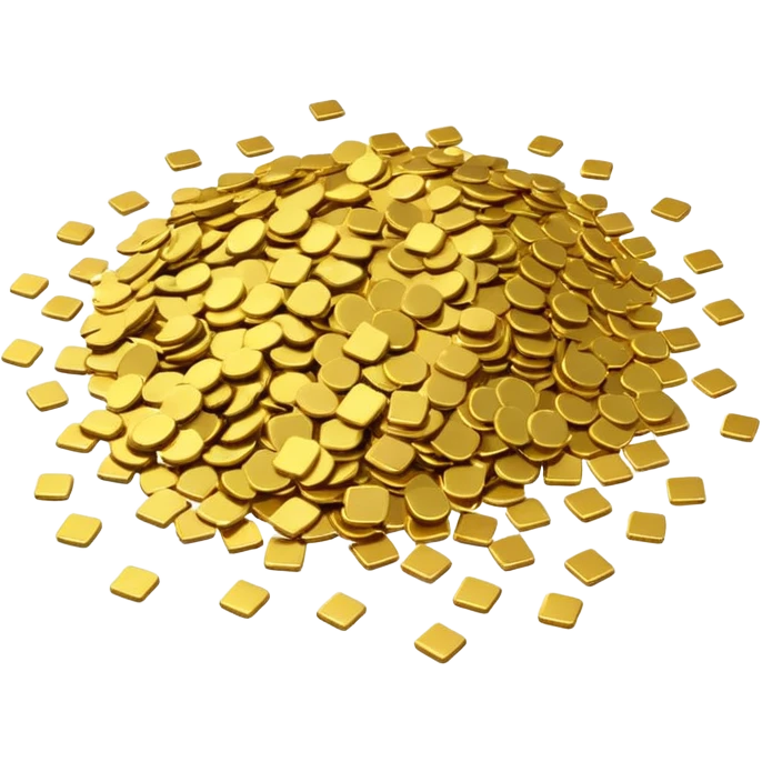 gold confetti emoji