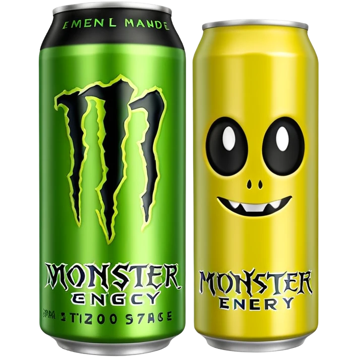 Monster energy drink can the Aussie lemonade can emoji