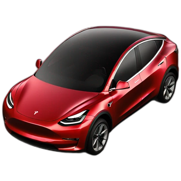 Red Tesla Model Y emoji