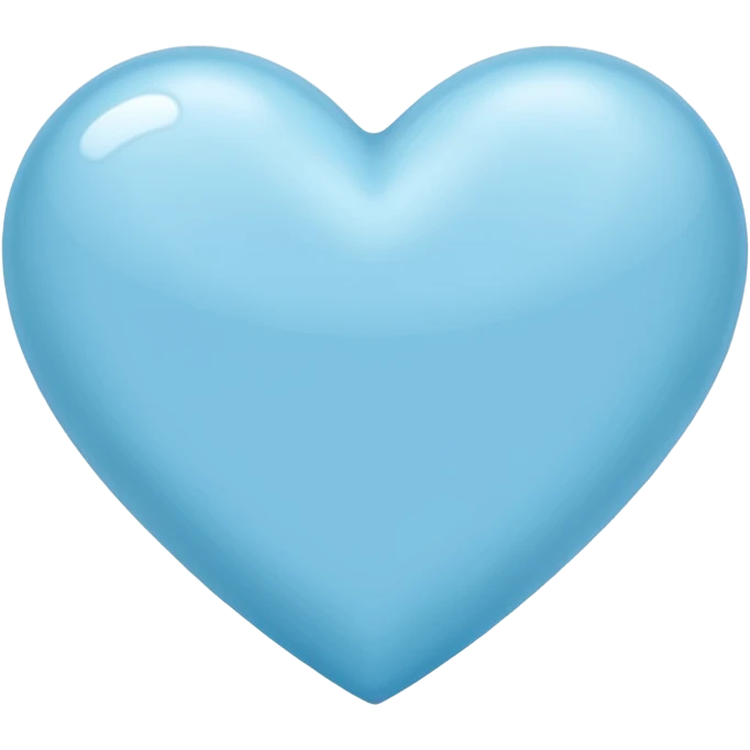 light blue heart emoji