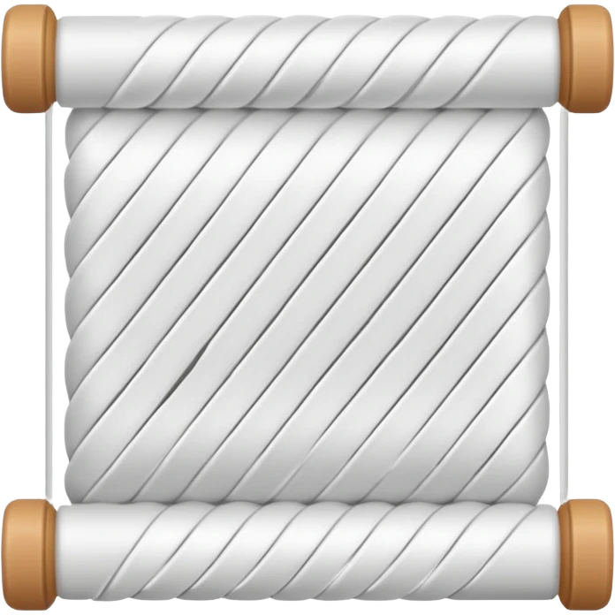 white straight thread emoji
