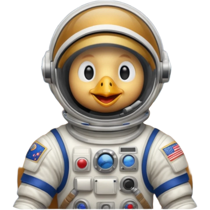 chicken astronaut emoji