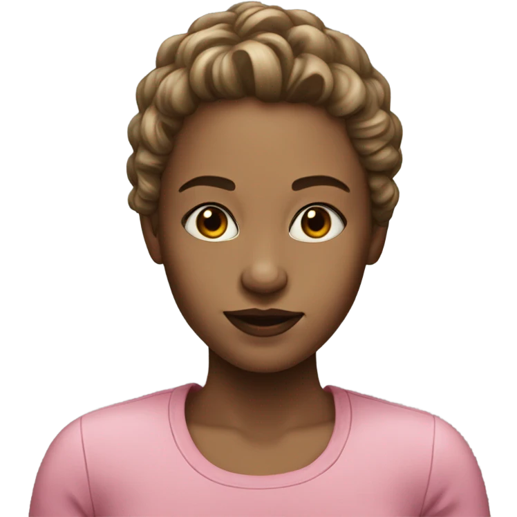 realistic portrait of a girlie  emoji