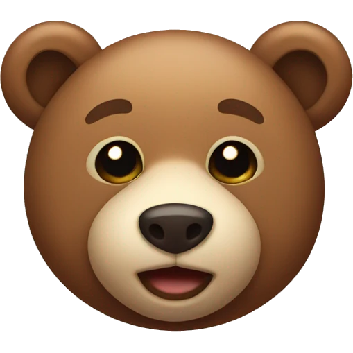 Cute bear emoji