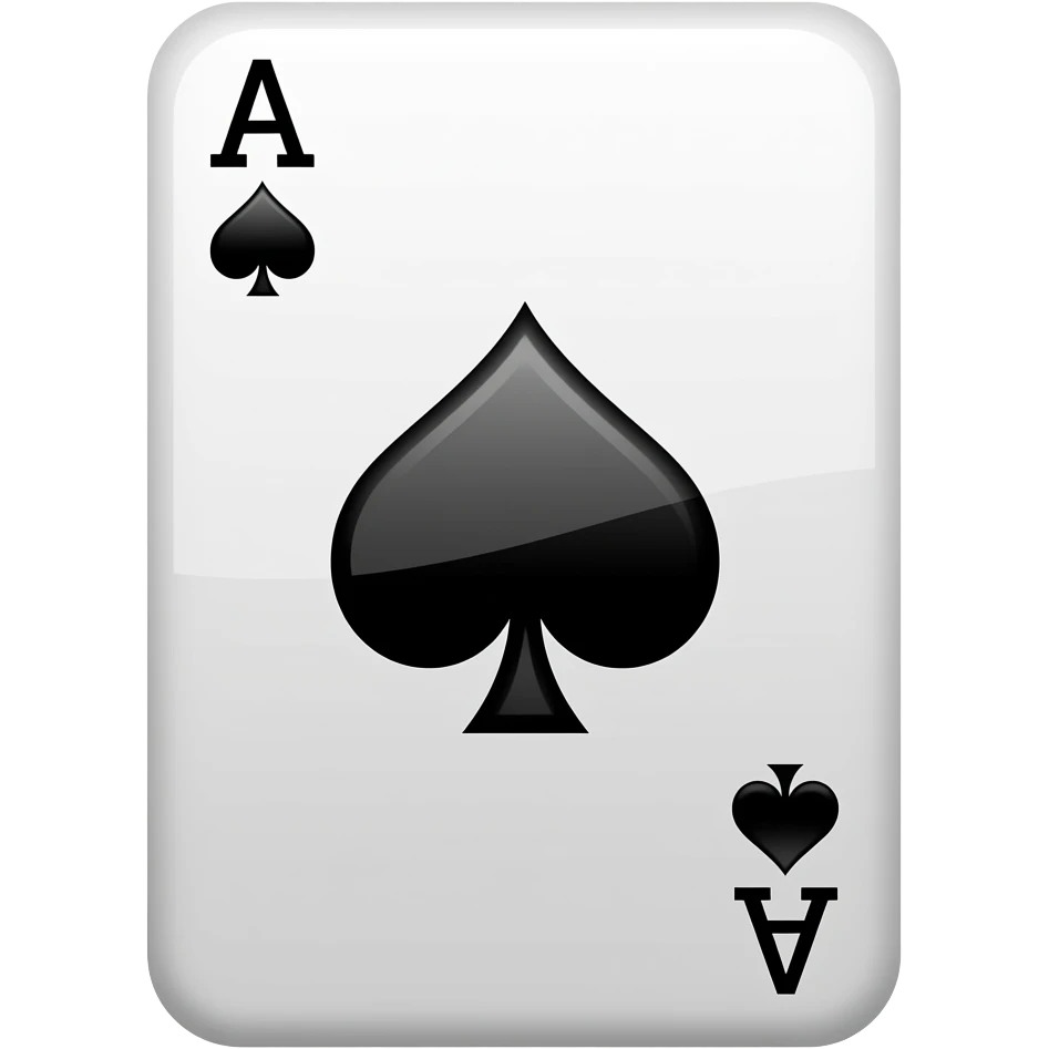 ace queen card emoji