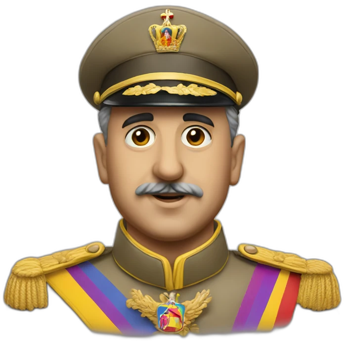 Francisco franco in a pride emoji