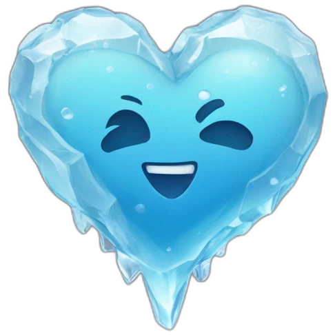 Corazón con hielo emoji