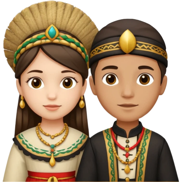 UM MENINO E UMA MENINA DE SÃO JOÃO emoji