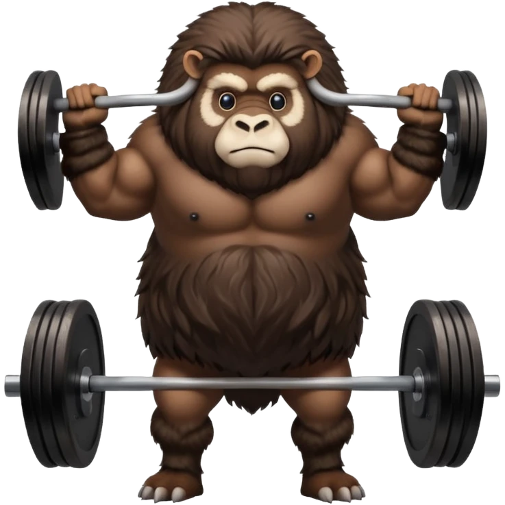 musk ox deadlifting emoji