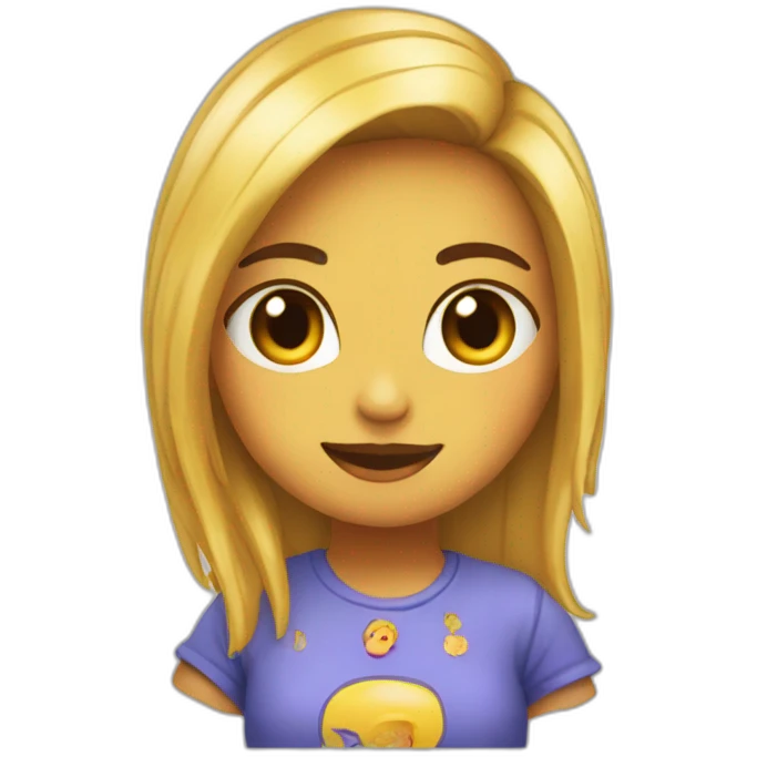 Chica a mí no me mires emoji