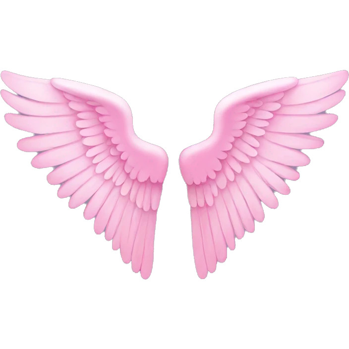 Pink Angel wings emoji