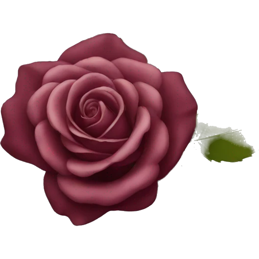 burgundy rose emoji